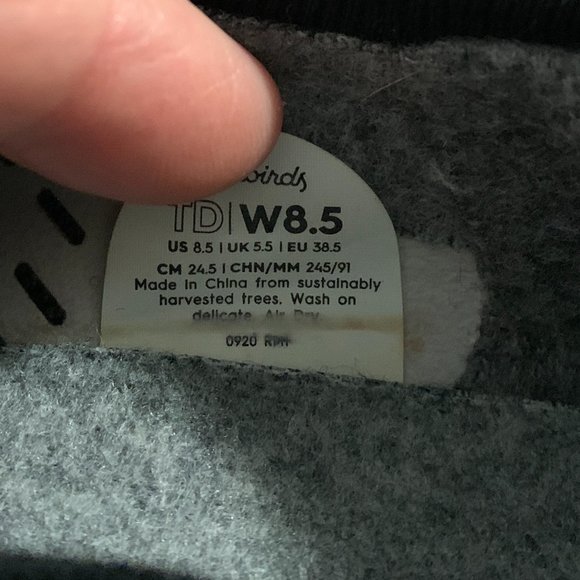 Allbirds Black Athletic Shoes with Multicolor Accents - Picture 7 of 7